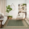 image:imageNourison Home Horizon IndoorOutdoor Black 3 x 5 Area Rug  Easy Clean Non Shedding Bed Room Living Room Dining Room Kitchen 3 x 5Green