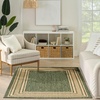 image:imageNourison Home Horizon IndoorOutdoor Black 3 x 5 Area Rug  Easy Clean Non Shedding Bed Room Living Room Dining Room Kitchen 3 x 5Green