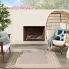 image:imageNourison Home Horizon IndoorOutdoor Black 3 x 5 Area Rug  Easy Clean Non Shedding Bed Room Living Room Dining Room Kitchen 3 x 5Grey