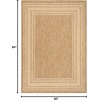 image:imageNourison Home Horizon IndoorOutdoor Black 3 x 5 Area Rug  Easy Clean Non Shedding Bed Room Living Room Dining Room Kitchen 3 x 5Natural