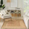 image:imageNourison Home Horizon IndoorOutdoor Black 3 x 5 Area Rug  Easy Clean Non Shedding Bed Room Living Room Dining Room Kitchen 3 x 5Natural