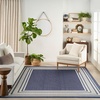 image:imageNourison Home Horizon IndoorOutdoor Black 3 x 5 Area Rug  Easy Clean Non Shedding Bed Room Living Room Dining Room Kitchen 3 x 5Navy