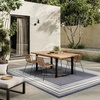 image:imageNourison Home Horizon IndoorOutdoor Black 3 x 5 Area Rug  Easy Clean Non Shedding Bed Room Living Room Dining Room Kitchen 3 x 5Navy