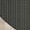 image:imageNourison Home Horizon IndoorOutdoor Green 5 x Round Area Rug  Easy Clean Non Shedding Bed Room Living Room Dining Room Kitchen 5 x RoundBlack
