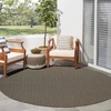 image:imageNourison Home Horizon IndoorOutdoor Green 5 x Round Area Rug  Easy Clean Non Shedding Bed Room Living Room Dining Room Kitchen 5 x RoundCharcoal