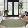image:imageNourison Home Horizon IndoorOutdoor Green 5 x Round Area Rug  Easy Clean Non Shedding Bed Room Living Room Dining Room Kitchen 5 x RoundGreen