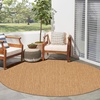 image:imageNourison Home Horizon IndoorOutdoor Green 5 x Round Area Rug  Easy Clean Non Shedding Bed Room Living Room Dining Room Kitchen 5 x RoundNatural