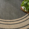 image:imageNourison Home Horizon IndoorOutdoor Green 8 x Round Area Rug  Easy Clean Non Shedding Bed Room Living Room Dining Room Kitchen 8 x RoundCharcoal