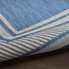 image:imageNourison Home Horizon IndoorOutdoor Green 8 x Round Area Rug  Easy Clean Non Shedding Bed Room Living Room Dining Room Kitchen 8 x RoundDenim