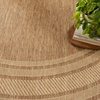 image:imageNourison Home Horizon IndoorOutdoor Green 8 x Round Area Rug  Easy Clean Non Shedding Bed Room Living Room Dining Room Kitchen 8 x RoundNatural