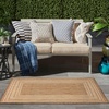 image:imageNourison Home Horizon IndoorOutdoor Green 8 x Round Area Rug  Easy Clean Non Shedding Bed Room Living Room Dining Room Kitchen 8 x RoundNatural