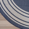 image:imageNourison Home Horizon IndoorOutdoor Green 8 x Round Area Rug  Easy Clean Non Shedding Bed Room Living Room Dining Room Kitchen 8 x RoundNavy