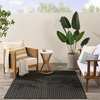image:imageNourison Home Horizon IndoorOutdoor Grey 5 x 7 Area Rug  Easy Clean Non Shedding Bed Room Living Room Dining Room Kitchen 5 x 7Black
