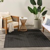 image:imageNourison Home Horizon IndoorOutdoor Grey 5 x 7 Area Rug  Easy Clean Non Shedding Bed Room Living Room Dining Room Kitchen 5 x 7Black