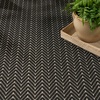 image:imageNourison Home Horizon IndoorOutdoor Grey 5 x 7 Area Rug  Easy Clean Non Shedding Bed Room Living Room Dining Room Kitchen 5 x 7Black