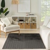 image:imageNourison Home Horizon IndoorOutdoor Grey 5 x 7 Area Rug  Easy Clean Non Shedding Bed Room Living Room Dining Room Kitchen 5 x 7Black