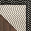 image:imageNourison Home Horizon IndoorOutdoor Grey 5 x 7 Area Rug  Easy Clean Non Shedding Bed Room Living Room Dining Room Kitchen 5 x 7Black