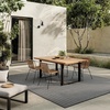 image:imageNourison Home Horizon IndoorOutdoor Grey 5 x 7 Area Rug  Easy Clean Non Shedding Bed Room Living Room Dining Room Kitchen 5 x 7Black