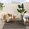 image:imageNourison Home Horizon IndoorOutdoor Grey 5 x 7 Area Rug  Easy Clean Non Shedding Bed Room Living Room Dining Room Kitchen 5 x 7Charcoal