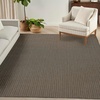 image:imageNourison Home Horizon IndoorOutdoor Grey 5 x 7 Area Rug  Easy Clean Non Shedding Bed Room Living Room Dining Room Kitchen 5 x 7Charcoal