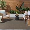 image:imageNourison Home Horizon IndoorOutdoor Grey 5 x 7 Area Rug  Easy Clean Non Shedding Bed Room Living Room Dining Room Kitchen 5 x 7Charcoal