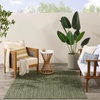 image:imageNourison Home Horizon IndoorOutdoor Grey 5 x 7 Area Rug  Easy Clean Non Shedding Bed Room Living Room Dining Room Kitchen 5 x 7Green
