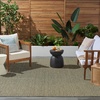 image:imageNourison Home Horizon IndoorOutdoor Grey 5 x 7 Area Rug  Easy Clean Non Shedding Bed Room Living Room Dining Room Kitchen 5 x 7Green