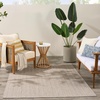image:imageNourison Home Horizon IndoorOutdoor Grey 5 x 7 Area Rug  Easy Clean Non Shedding Bed Room Living Room Dining Room Kitchen 5 x 7Grey