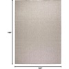 image:imageNourison Home Horizon IndoorOutdoor Grey 5 x 7 Area Rug  Easy Clean Non Shedding Bed Room Living Room Dining Room Kitchen 5 x 7Grey
