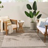 image:imageNourison Home Horizon IndoorOutdoor Grey 5 x 7 Area Rug  Easy Clean Non Shedding Bed Room Living Room Dining Room Kitchen 5 x 7Grey