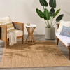 image:imageNourison Home Horizon IndoorOutdoor Grey 5 x 7 Area Rug  Easy Clean Non Shedding Bed Room Living Room Dining Room Kitchen 5 x 7Natural