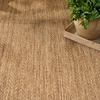 image:imageNourison Home Horizon IndoorOutdoor Grey 5 x 7 Area Rug  Easy Clean Non Shedding Bed Room Living Room Dining Room Kitchen 5 x 7Natural