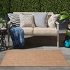 image:imageNourison Home Horizon IndoorOutdoor Grey 5 x 7 Area Rug  Easy Clean Non Shedding Bed Room Living Room Dining Room Kitchen 5 x 7Natural