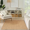 image:imageNourison Home Horizon IndoorOutdoor Grey 5 x 7 Area Rug  Easy Clean Non Shedding Bed Room Living Room Dining Room Kitchen 5 x 7Natural