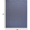 image:imageNourison Home Horizon IndoorOutdoor Grey 5 x 7 Area Rug  Easy Clean Non Shedding Bed Room Living Room Dining Room Kitchen 5 x 7Navy