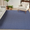 image:imageNourison Home Horizon IndoorOutdoor Grey 5 x 7 Area Rug  Easy Clean Non Shedding Bed Room Living Room Dining Room Kitchen 5 x 7Navy