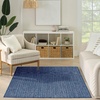 image:imageNourison Home Horizon IndoorOutdoor Grey 5 x 7 Area Rug  Easy Clean Non Shedding Bed Room Living Room Dining Room Kitchen 5 x 7Navy