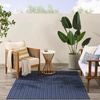 image:imageNourison Home Horizon IndoorOutdoor Grey 5 x 7 Area Rug  Easy Clean Non Shedding Bed Room Living Room Dining Room Kitchen 5 x 7Navy