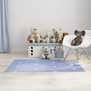 image:imageNourison Home Imagination Ivory Multicolor 5 x 7 Area Rug  Easy Clean Non Shedding Bed Room Living Room Dining Room Kitchen 5 x 7Blue