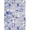 image:imageNourison Home Imagination Ivory Multicolor 5 x 7 Area Rug  Easy Clean Non Shedding Bed Room Living Room Dining Room Kitchen 5 x 7Blue