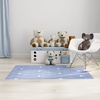 image:imageNourison Home Imagination Ivory Multicolor 5 x 7 Area Rug  Easy Clean Non Shedding Bed Room Living Room Dining Room Kitchen 5 x 7Blue