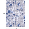 image:imageNourison Home Imagination Ivory Multicolor 5 x 7 Area Rug  Easy Clean Non Shedding Bed Room Living Room Dining Room Kitchen 5 x 7Blue