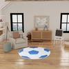 image:imageNourison Home Imagination Ivory Multicolor 5 x 7 Area Rug  Easy Clean Non Shedding Bed Room Living Room Dining Room Kitchen 5 x 7Blue