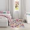image:imageNourison Home Imagination Ivory Multicolor 5 x 7 Area Rug  Easy Clean Non Shedding Bed Room Living Room Dining Room Kitchen 5 x 7Ivory Multicolor