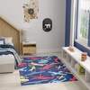 image:imageNourison Home Imagination Ivory Multicolor 5 x 7 Area Rug  Easy Clean Non Shedding Bed Room Living Room Dining Room Kitchen 5 x 7Navy Multicolor