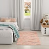 image:imageNourison Home Imagination Ivory Multicolor 5 x 7 Area Rug  Easy Clean Non Shedding Bed Room Living Room Dining Room Kitchen 5 x 7Pink Multicolor