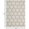 image:imageNourison Home Joab4Monterey Silver Rectangle Area Rug 3Feet 6Inches by 5Feet 6Inches 36 x 56Silver