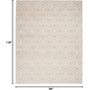 image:imageNourison Home Jubilant Grey 53 x 73 Area Rug  Easy Clean Non Shedding Bed Room Living Room Dining Room Kitchen 5 x 7Beige