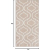 image:imageNourison Home Jubilant Grey 53 x 73 Area Rug  Easy Clean Non Shedding Bed Room Living Room Dining Room Kitchen 5 x 7Beige