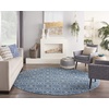 image:imageNourison Home Jubilant Grey 53 x 73 Area Rug  Easy Clean Non Shedding Bed Room Living Room Dining Room Kitchen 5 x 7Blue